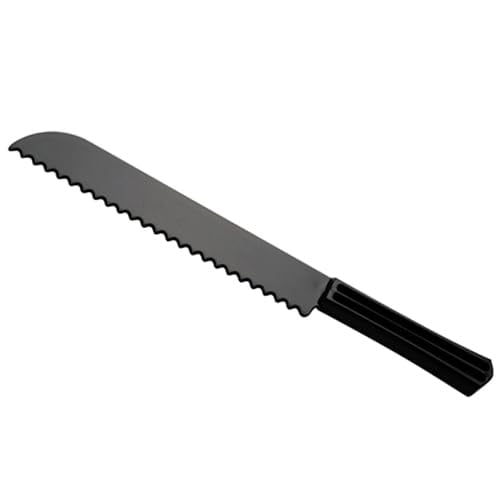 Fineline Setting 3303-BK Black Disposable Bread Knife - 48 / CS
