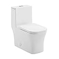 Swiss Madison Well Made Forever SM-1T278, Concorde One Piece Square Toilet Dual Flush 1.1/1.6 gpf with 10" Rough In