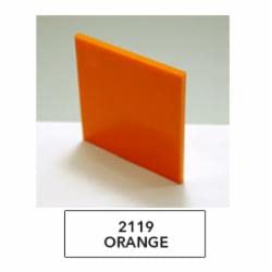 Image of 1 /8 inch (0.118 inch) Solid Orange Acrylic Opaque Plexiglass Sheet 12 inchx12 inch Cast 3mm Thick Nominal Size AZM