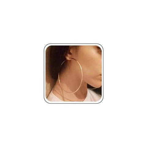 TseenYi Boho Large Gold Hoop Earrings Cover
