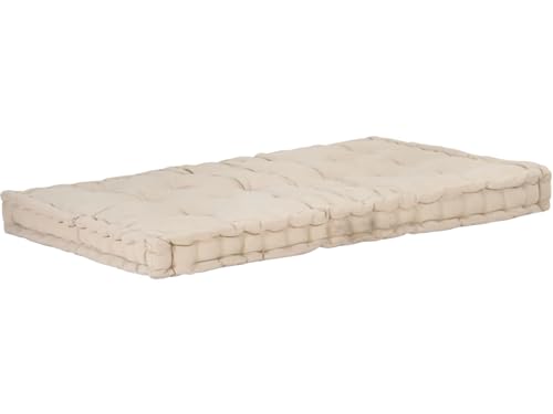 Image of ATOOTFUSION Cotton Box Mattress, 5-Inch Thick, Soft Foldable Floor Mattress Medium Firm, Single Bed Size 72x30X5 Inches (Off White)