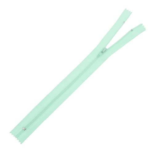 Image of Mandala Crafts 85 PCs Mint Assorted Lengths Nylon Zippers for Sewing