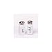 Classic Vintage Style Black and White Ceramic Salt & Pepper Shaker Set