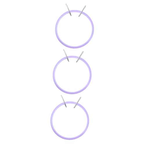 HAPINARY 3pcs Plastic Embroidery Hoops Round Embroidery Frame DIY Circle Hoop for Crafts