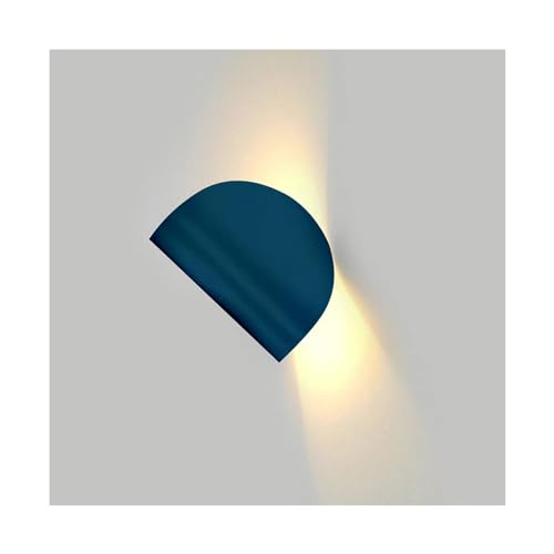 Wall lamp, モダンな屋内 LED 回転可能な壁取り付け用燭台寝室リビングルーム壁取り付け用燭台北ベッドサイドの装飾(Blue)