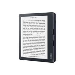ASCOLTA A TUO PIACIMENTO Kobo Libra 2 supporta gli audiolibri Kobo tramite la tecnologia wireless Bluetooth. Considerala un’opzione per leggere anche quando hai le mani occupate, in quelle giornate fitte di impegni. Audiolibri disponibili solo in alcuni Paesi. È necessario disporre di cuffie wireless Bluetooth o di un altoparlante.