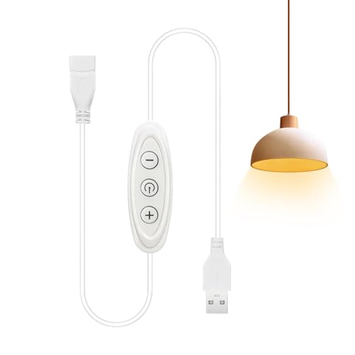 Dimmer per luce LED, regolatore di luminosità per lampada a 3 tasti, controllo dimmer a 8 livelli, adatto per la maggior parte delle di casa, dormitorio, appartamento, studio, serate cinema