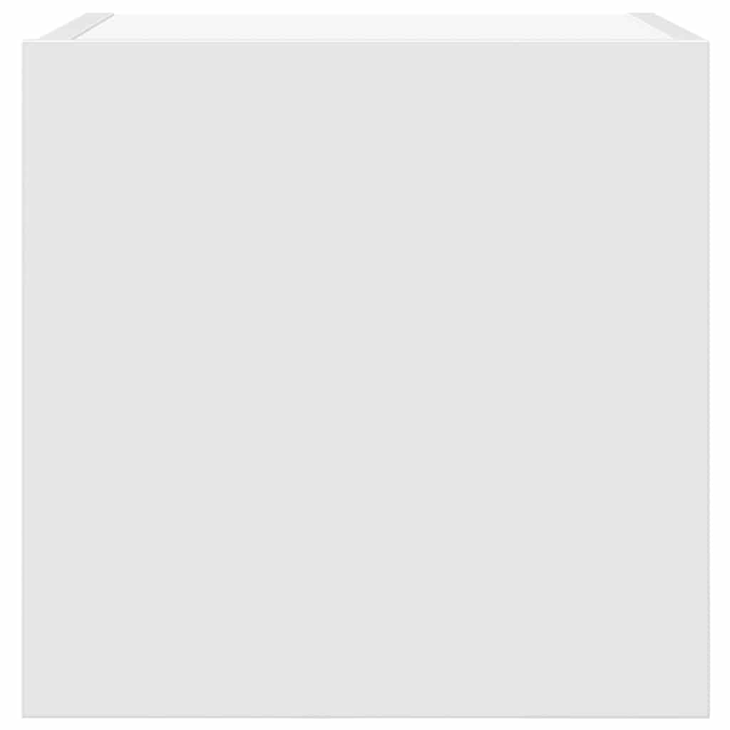 Mobile TV da parete bianco, mobile TV sospeso in legno, supporto TV a parete per soggiorno, moderno mobile basso con anta, mensola sospesa HiFi per DVD, 30,5 x 30 x 30 cm