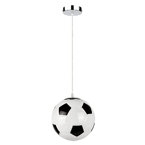 Suspension verre football moderne E27 éclairage salon