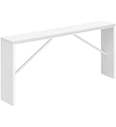 MAHANCRIS Console Table, 158cm Long Sofa Table Behind Couch, Narrow Entryway Table, Farmhouse Din...