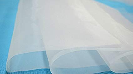 50 Micron Nylon Mesh Filter Woven Mesh Sheet Off-White Polyester Food Grade (50"x30")