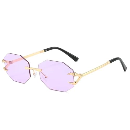 Lunettes de soleil rétro légères anti éblouissement sans monture fixes