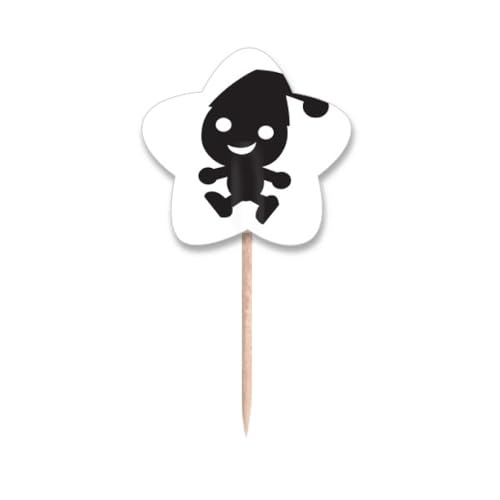 Pics à cupcake Halloween cure-dents drapeaux rigides pour maintien de buffet - 2