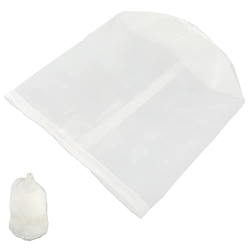 OFFSCH Mesh Food Strainer Bag Reusable Drawstring Brew Bag for Coffee Soy Milk Wine and Herbal Tea Filtration Easy to Clean Multi Purpose Use