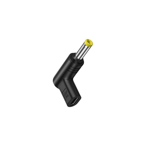 日本の中小企業 MSL FORCE USB-C to DC 変換アダプタ 【5V/9V/12V/15V/19.5V】3A 全30種 DC充電コード L字型 PD充電 3A Type-C 小型 90度 直角 (5.5x2.5(1個) 12V)