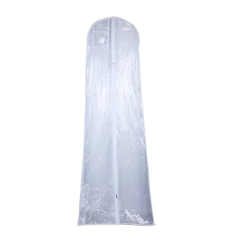 Transparent Yarn Wedding Dress Dust Cover With Zipper Bride Gown Storage Bag Garment Clothing Case Clothes Dustproof Cover(1.6m)