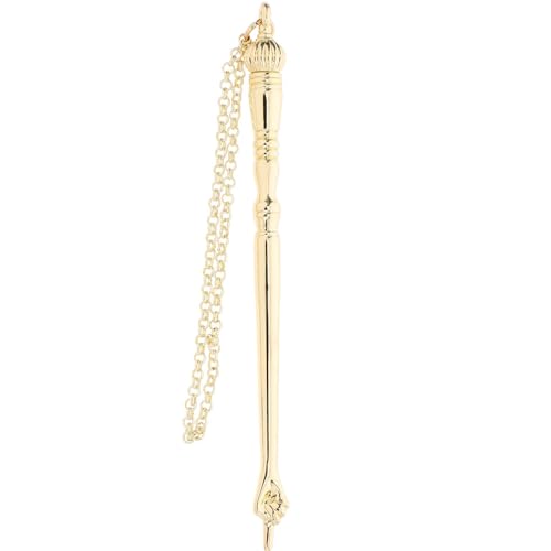 LOGOFUN Jewish Bible Reading Pointer Tool Metal Finger Torah with Onion Head for Religious Wedding Holiday Party Supply - 17cm Golden