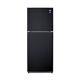Summit 24' Refrigerator, Refrigerator - Freezer, With Ice Maker, Black- FF1087BIM