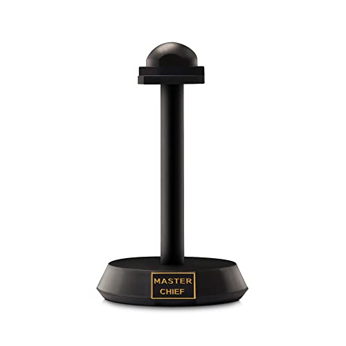 master chief deluxe helmet with stand- helmet with led lights on each side - battle damaged paint - no sfx - one-size-fits