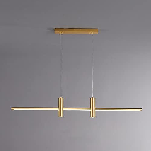 Luminaire suspendu pour intérieur LED tricolore variable et lustre laiton vintage