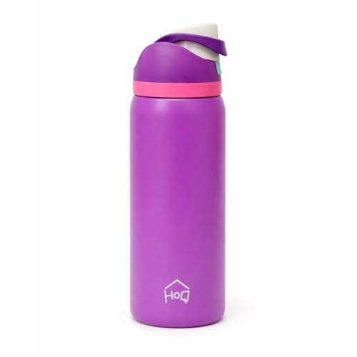 Image of House of Quirk Sippease Stainless Steel Water Bottle with Straw for Sports and Travel BPA-Free 950ML (Orchid)