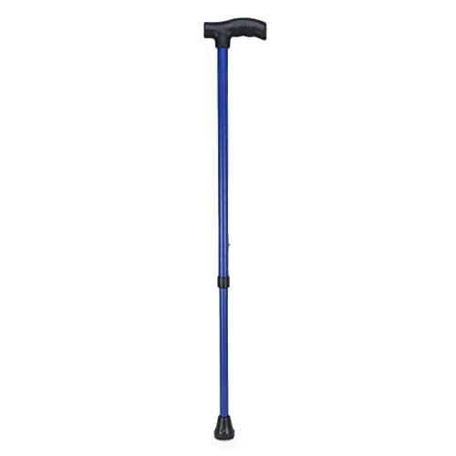 Dgarys Walking Stick For Old Persons | Men And Women Old Age | Light Weight Walking Cane | Height Adjustable, Portable Comfortable Walking Stick Blue Coated