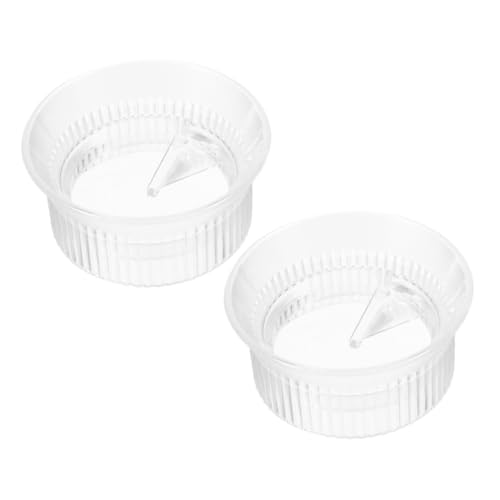Housoutil 2pcs Plastic Dosing Ring for Espresso Maker No Mess Dosing Tool Single Double Valve Compatible Precision Crafted for Clean Brewing