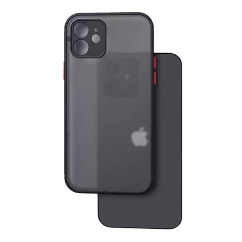 Oppep® iPhone 13 Pro Coque, Silicone TPU Souple et Fin, Protection Complète Transparente, Coque Arrière Antichoc avec Anti-Rayures, Anti-Jaunissement, Toucher Soyeux, Noir Cover