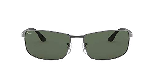 Image of Ray-Ban mens Rb3498 Rectangular Sunglasses
