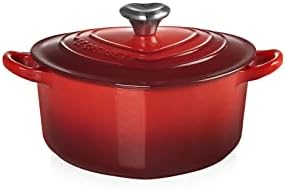 Le Creuset Cocotte coração de ferro fundido com manípulo em forma de coração, 20 cm, cereja, 21401200602455