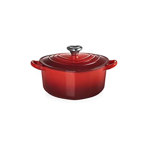 Le Creuset Heart Casserole, 20 cm, Cerise Cover
