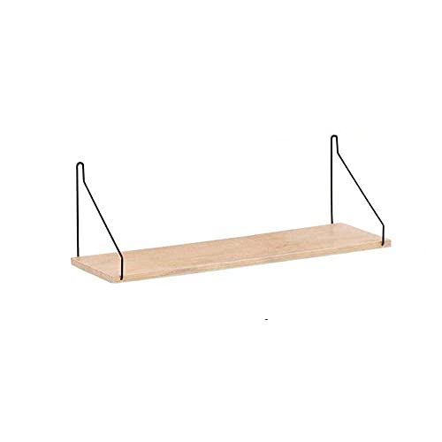 Estante Flotante Rústico, 1 Pieza Estante de Exhibición de Madera Colgante Soporte Organizador de Almacenamiento Decorativo Montado en la Pared para Dormitorio Baño Cocina Oficina (L) Cover