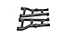 RPM Front A-arms Arrma 3S 4x4-Big RockSentonGranite RPM81492 Electric Car/Truck Option Parts