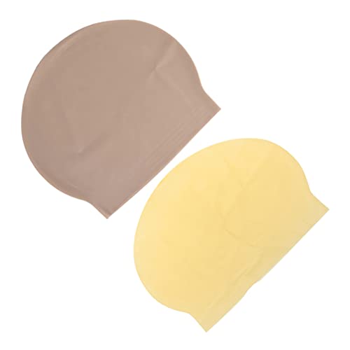 FOMIYES Latex Bald Head Cap for Adults Cosplay Bald Cap Halloween Makeup Accessory Head Fake