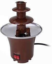 Seemo Chocolate Fountain Machine 3 Layers Melt with Heating Fondue Waterfall Non-Stick Bottom Pot Melting Tower