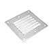 Bitray 2Pcs Rectangle Louvered Vent Rectangular Marin Vent 316 Stainless Steel Louvered Vent (127 x 115mm)