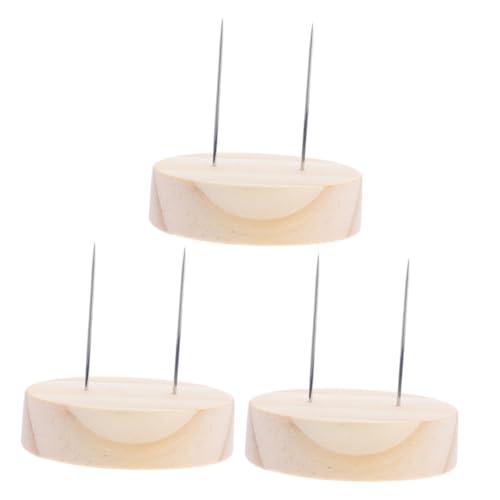 BIUDECO Doll Stand Base 6x1.5cm Thick Wooden Display Holder Strong Scratch for Dolls