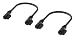 Corsair iCUE Link Cables - 2X 135mm Slim 90° - Black