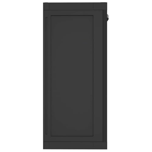Armoire à outils résistant aux intempéries en plastique PP robuste noir - 8