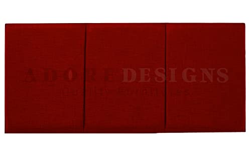 Divan Bed Headboard Alton Turin 20" Height Padded Lined Headboard (3ft Single, Red)