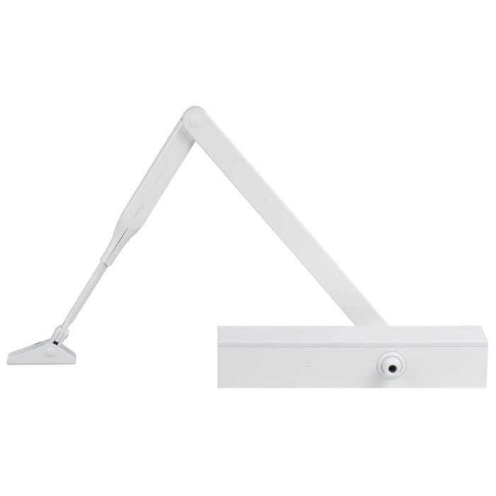 Ferme porte complet GR 150 couleur blanc Groom | Ferme-porte GR150 bras à compas force 2 à 4 - Groom - Blanc