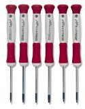Xcelite XPTX600 Precision Chromium Molybdenum Steel Torx ESD Screwdriver Set, With Case, 6-Piece