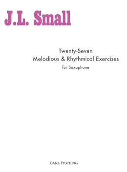 Paperback O1835 - Twenty Seven Melodious & Rhythmical Exercises for Saxophone Book