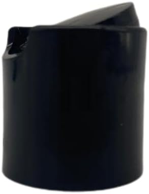 Natural Farms 12 Pack – 8 oz -Clear Cosmo Plastic Bottles – Black Disc Top - for Essential Oils, Perfumes, Cleaning Products