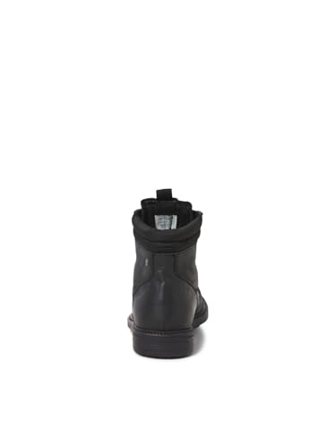 JACK & JONES Bottines à lacets Jfwsolomon en cuir pour homme, anthracite, 44 EU