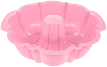 Forma Pudim Pudinzeira 1,8LT Vai ao Microondas Resistente (Rosa)