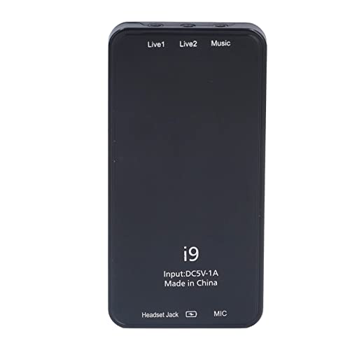 Image of i9 Live Stream Voice Changer Set, Multifunctional Mini Sound Card with 8 Voice Effects, Portable Audio Recorder for Game Music Recording, Phone Computer Sound Changer