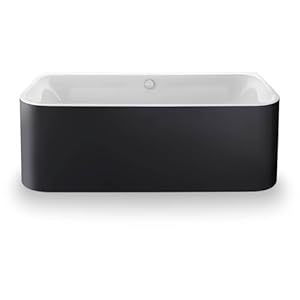 Duravit badkuip Happy D.2 Plus 180x80cm, hoek rechts, 700450, 2 rugleuningen, met acrylbekleding in grafiet supermatt en frame – 700450800000000