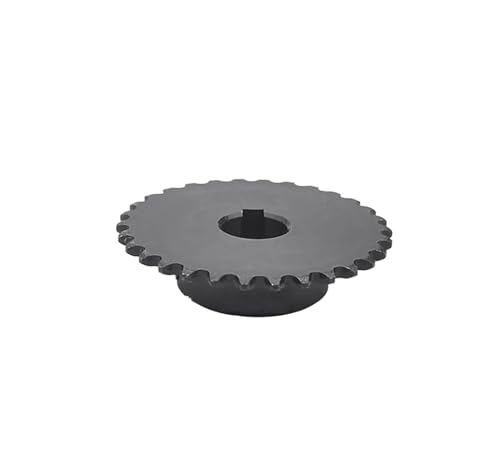 Bevel Gear Pinion Hardware Mechanical 04C Chain Gear 20-25 Tooth 12mm Keyway Bore 45# Steel Industrial Sprocket Wheel Motor Chain Drive Sprocket(20 Teeth)