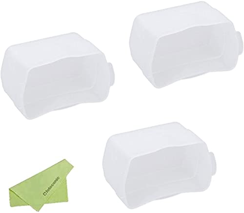 Fotoconic Lot de 3 diffuseurs de rebond pour flash Godox V860II V850II V860 V850 TT685 TT600 Blanc doux Cover